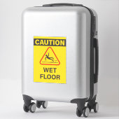 Natte vloerteken sticker (Koffer)