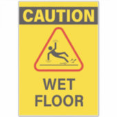 Natte vloerteken sticker (Voorkant)