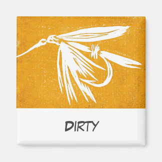 "Natte vlucht" Dish Washer Status Magnet