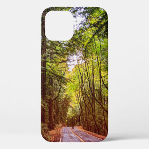 Natte weg door groene bomen in herfst Humboldt Case-Mate iPhone Case