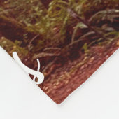 Natte weg door groene bomen in herfst Humboldt Fleece Deken (Hoek)