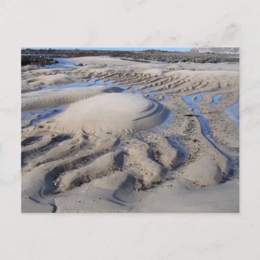 Natte zand briefkaart (Voorkant)