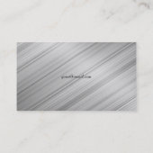 Natte zwart gepolijst metaal Visitekaartje (Achterkant)