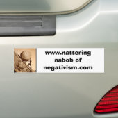 Nattering Nabob Bumpersticker (Op auto)