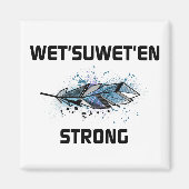 Natte'suwet'en Strong Horizontale Kleur van de Vee Magneet (Voorkant)