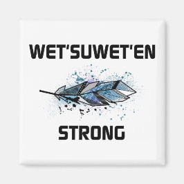 Natte'suwet'en Strong Horizontale Kleur van de Vee Magneet