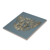 Nattier-blue Angels – Coat of arms – Emblem Tegeltje (Zijkant)