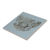 Nattier-blue Angels – Coat of arms – Emblem Tegeltje (Zijkant)