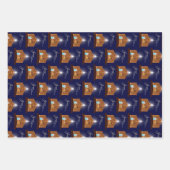 Nattiviteitspin- en pijnboomkwekerijen inpakpapier vel (Voorkant)