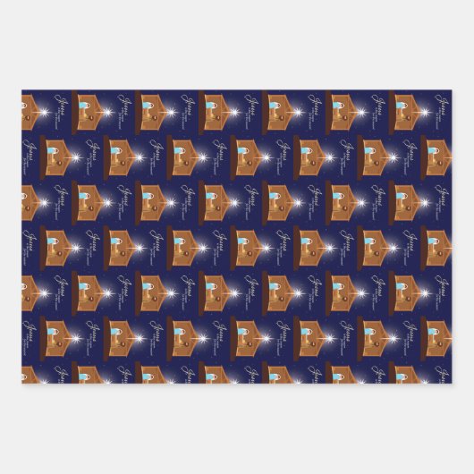 Nattiviteitspin- en pijnboomkwekerijen inpakpapier vel (Voorkant)