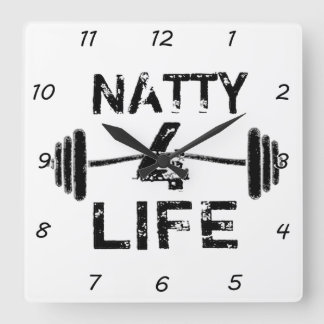 Natty 4 Life Vierkante Klok
