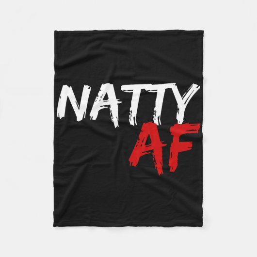 Natty Af Grappige Bodybuilder Bodybuilding Workout Fleece Deken (Voorkant)