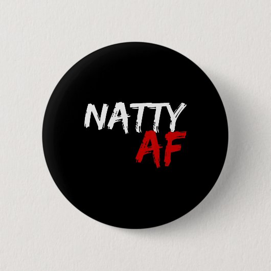 Natty Af Grappige Bodybuilder Bodybuilding Workout Ronde Button 5,7 Cm (Voorkant)