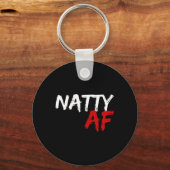 Natty Af Grappige Bodybuilder Bodybuilding Workout Sleutelhanger (Voorkant)