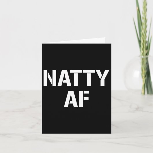Natty AF Natuurlijke Bodybuilding Geschenken Manne Kaart (Voorkant)