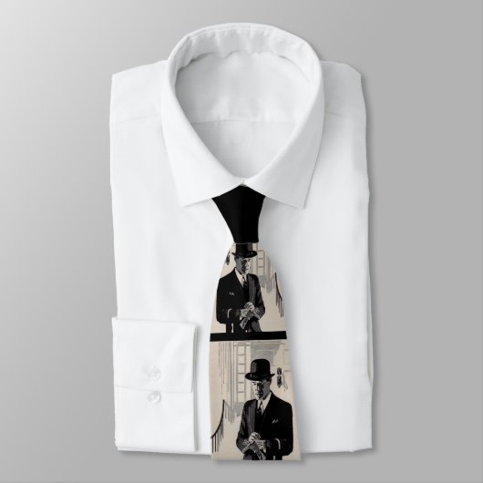 Natty, de scherp geklede man druk uit 1920 stropdas (Gebonden)