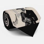 Natty, de scherp geklede man druk uit 1920 stropdas (Opgerold)