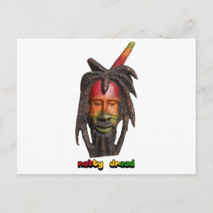 Natty Dread Rastaman met Dreadlocks Briefkaart