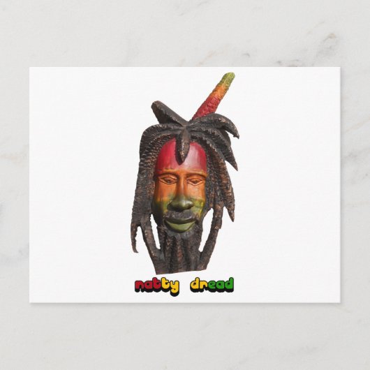 Natty Dread Rastaman met Dreadlocks Briefkaart (Voorkant)