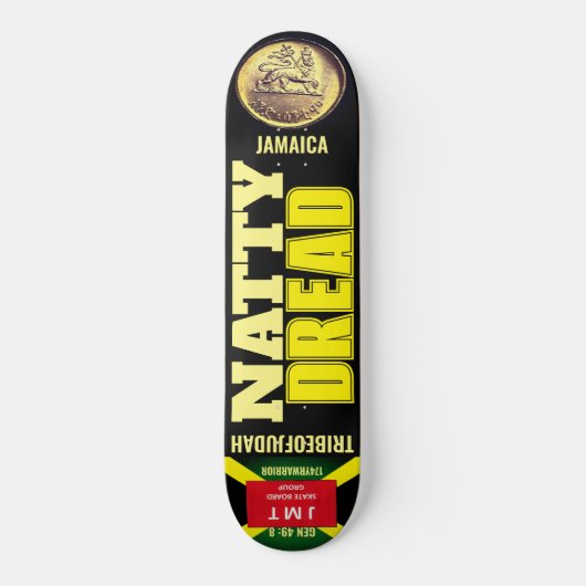 NATTY DREAD STAM VAN JUDAH Skateboard (Voorkant)
