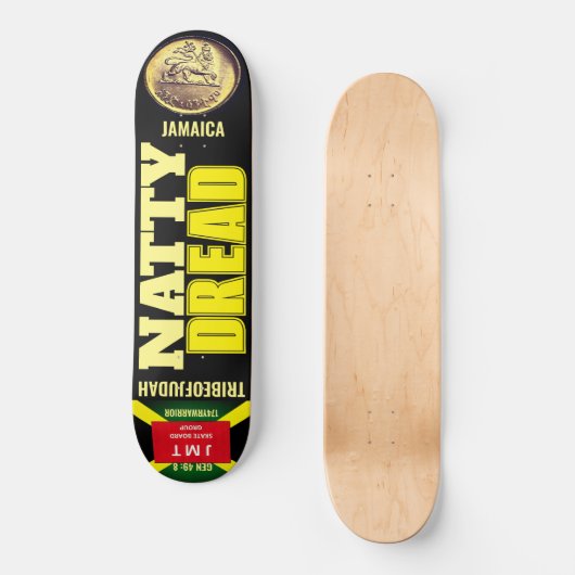 NATTY DREAD TRIBE OF JUDAH Skateboard (Voorkant)