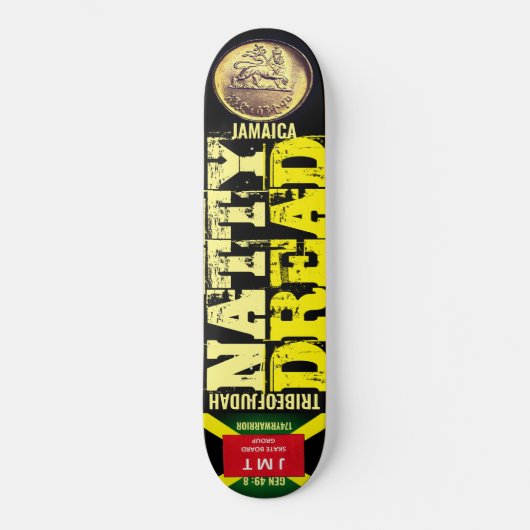 NATTY DREAD TRIBE OF JUDAH Skateboard (Voorkant)