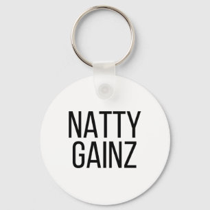 Natty Gainz Steroïdenvrije Gym- en Bodybuilding T- Sleutelhanger