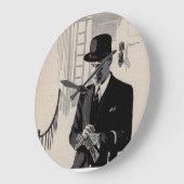 Natty, het man met scherpe kleuring grote klok (Hoek)