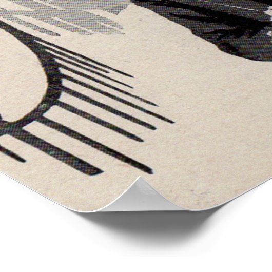 Natty, het man met scherpe kleuring poster (Hoek)