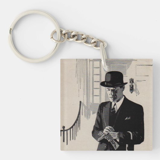 Natty, het man met scherpe kleuring sleutelhanger (Voorkant)