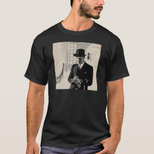 Natty, het man met scherpe kleuring t-shirt