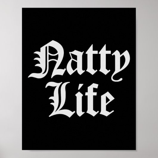 Natty Life Natural Bodybuilding Workout Poster (Voorkant)