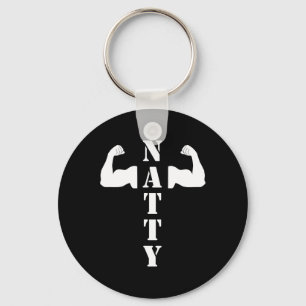 Natty Natuurlijke Spieren Bodybuilding Funny Gym G Sleutelhanger