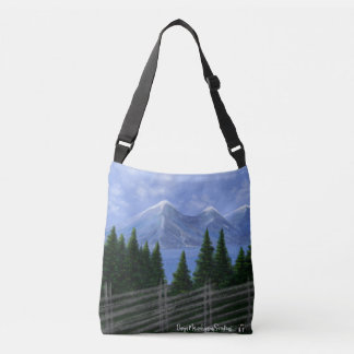 Natur berg crossbody tas