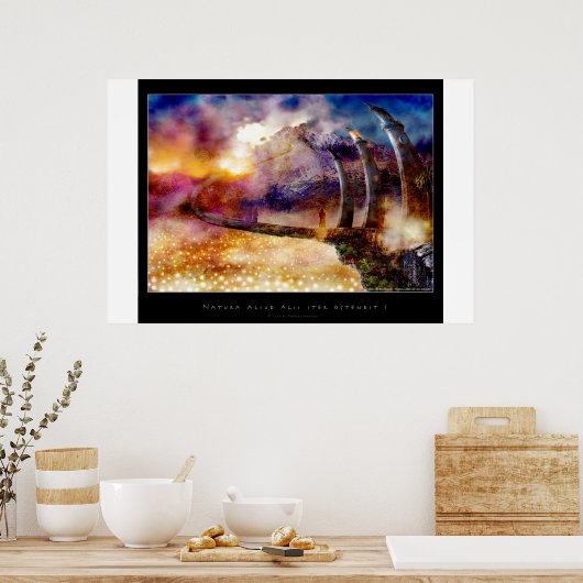 Natura aliud alii iter ostendit - Poster (Keuken)