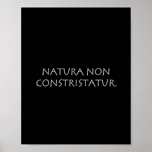Natura-niet-constristatur Poster (Voorkant)