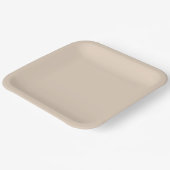 Natural 9" Square Paper Bord voor evenementen (Gebogen)
