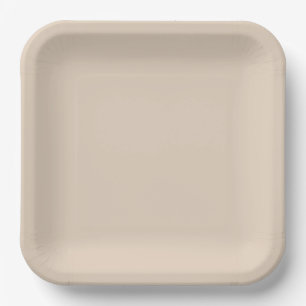 Natural 9" Square Paper Bord voor evenementen