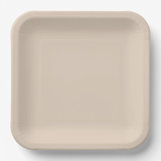 Natural 9" Square Paper Bord voor evenementen (Voorkant)