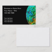 Natural Abalone Seashell Design Visitekaartje (Voorkant / Achterkant)