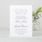 Natural Ani Ledodi Jewish Wedding Invitation Kaart (Staand voorkant)