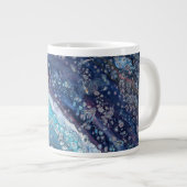 Natural Attraction 2 Blue Geode Abstract Drink Mug Grote Koffiekop (Voorkant rechts)