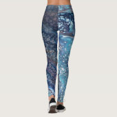 Natural Attraction 2 Blue Geode Abstract Leggings (Achterkant)