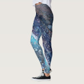 Natural Attraction 2 Blue Geode Abstract Leggings (Links)