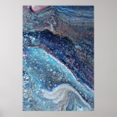 Natural Attraction 2 Blue Geode Abstract Print (Voorkant)