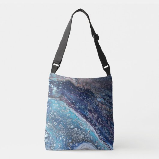 Natural Attraction 2 Blue Geode Abstract Tote Bag (Voorkant)