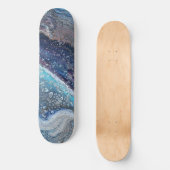 Natural Attraction 2 Blue Geode Skateboarddek Persoonlijk Skateboard (Voorkant)
