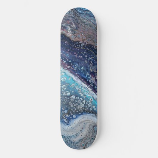 Natural Attraction 2 Blue Geode Skateboarddek Persoonlijk Skateboard (Voorkant)