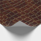 Natural background of lacquered brown crocodile le cadeaupapier (Hoek)