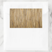 Natural Bamboo Zen Background Customized Template Rechthoekige Sticker (Tas)